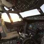 B738 FO Cockpit View